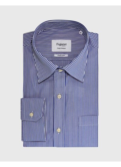 Chemise Classique rayée bleue