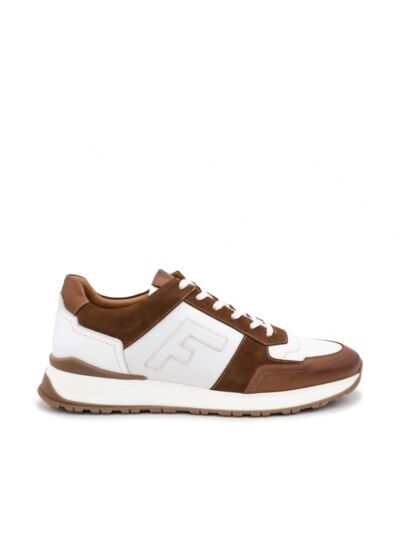 Sneakers RALPH Blanc et Marron