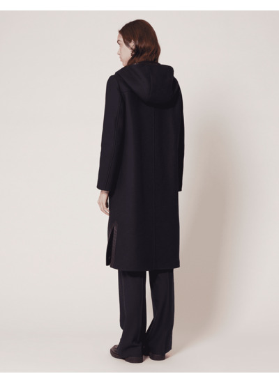 Duffle-coat Misao-Manteau long marine