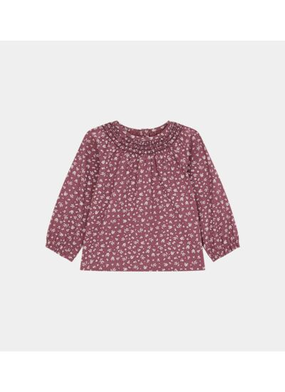 Blouse Paline imprimé floral coton biologique