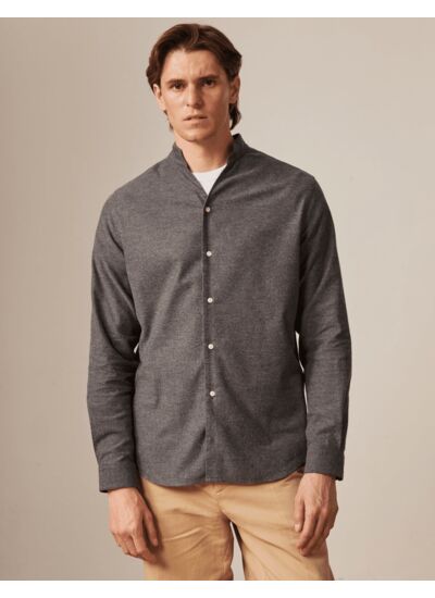 Chemise Carl en coton cachemire gris