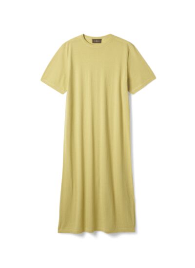 Robe t-shirt ultrafin - Femme - JAUNE BUVARD