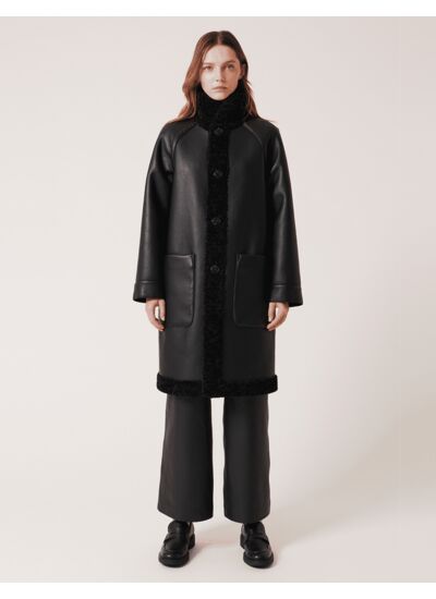 Manteau Mozart Noir en Polyester