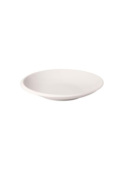 NewMoon - Petite assiette creuse blanche, en porcelaine haut de gamme