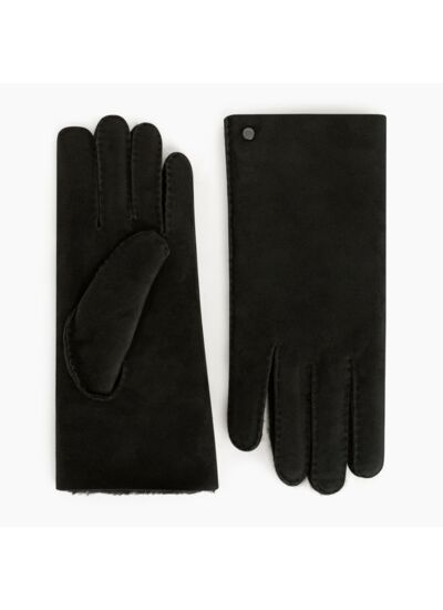 Gants femme en cuir d'agneau retourné