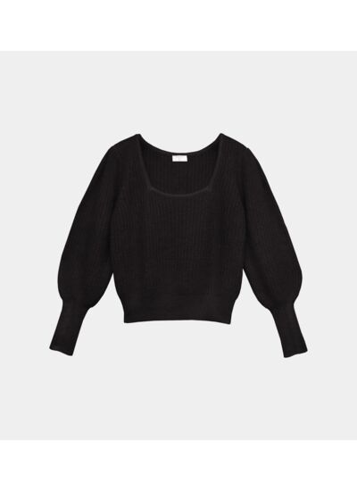 Pull en maille à encolure carrée KIVANA