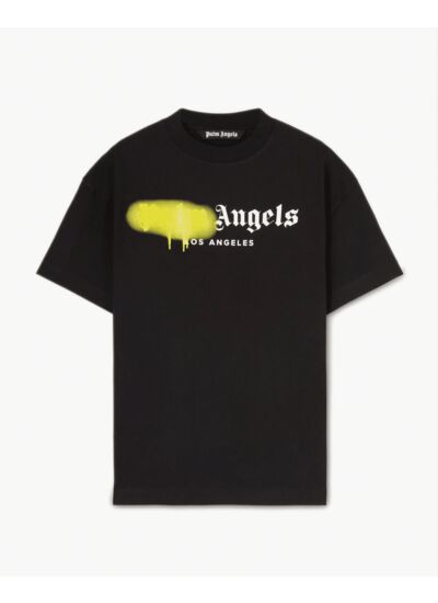 Palm Angels Black Spray Los Angeles Yellow