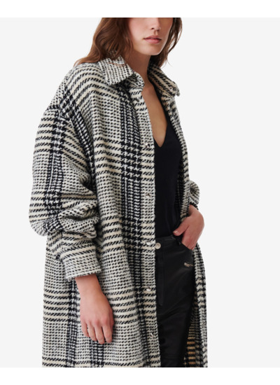 Manteau Long À Carreaux Yeo