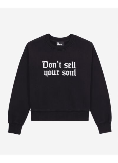 Sweat Avec Print Devant "Don'T Sell Your Soul"" Femme