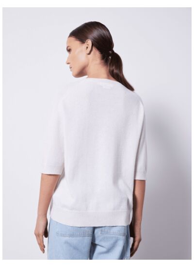 Pull cachemire col rond manches ¾ Emilia LYS