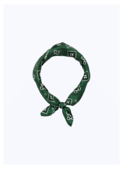 Bandana en soie vert