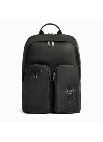 Leo De Lancel - Sac A Dos 2 Zip - Noir