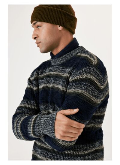 Men Sweater Blue