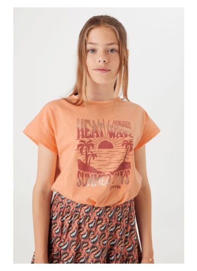 Girls T-shirt Orange