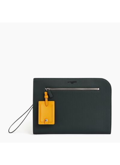 Pochette 13" Emile en cuir signature T