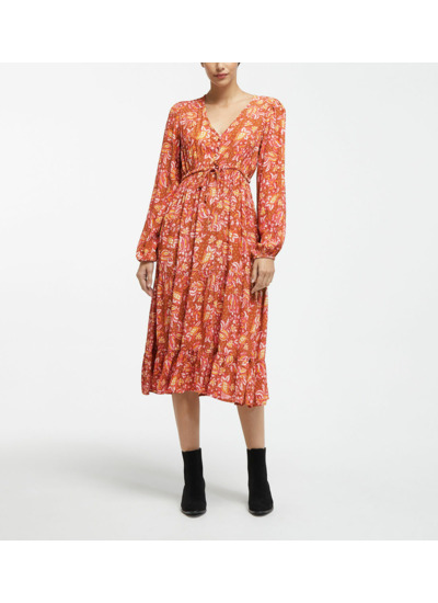 Robe midi Pauline imprimée