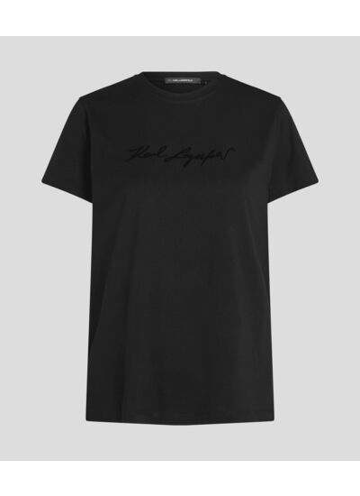 SIGNATURE FLOCK T-SHIRT FEMME