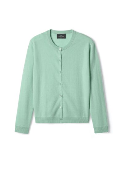 Cardigan manches 3/4 - Femme - MENTHE AU LAIT