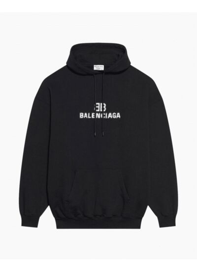 Balenciaga BB pixel logo hoodie