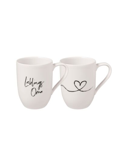 Statement - Lot de 2 mugs « Lieblingsoma », 280ml