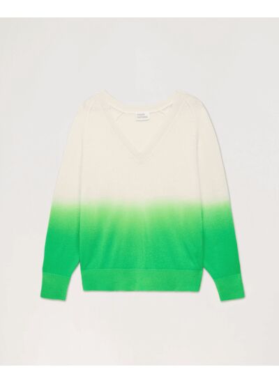 Pull Col V Dip Dye Léger