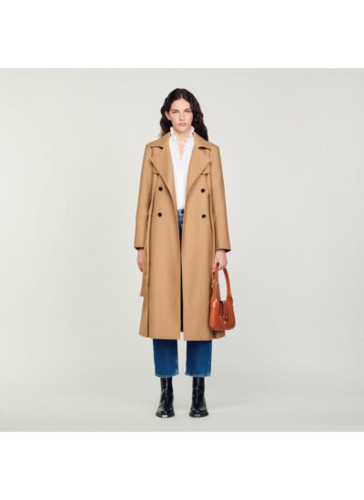 Manteau long style trench