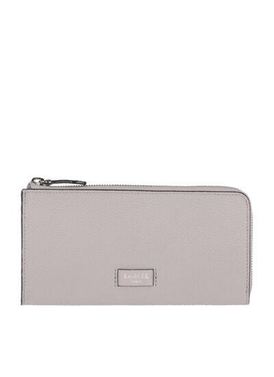 Ninon de Lancel - Portefeuille slim zippé - Grand modèle - Gris,Violet