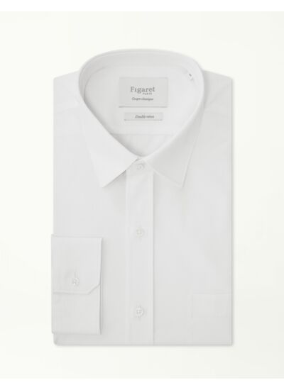 Chemise Classique en popeline blanche