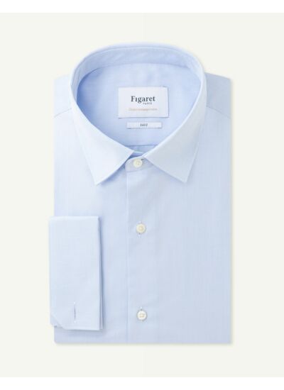 Chemise Prestige Contemporaine en façonné bleu