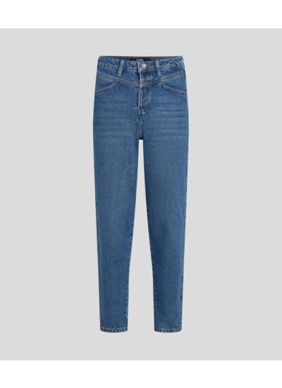 HIGH WAISTED MOM FIT JEAN DENIM FEMME