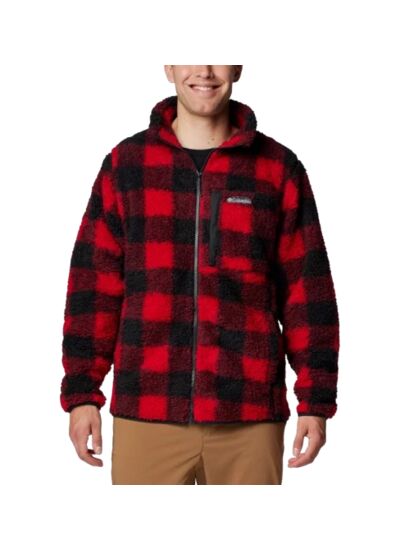 WINTER PASS PRINT FLEECE FULL ZIP ROUGE