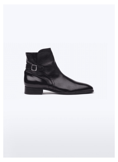 Bottines Jodhpur en cuir de vachette