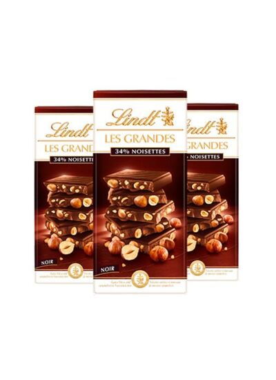 Trilogie Lindt Les Grandes Noir Noisettes