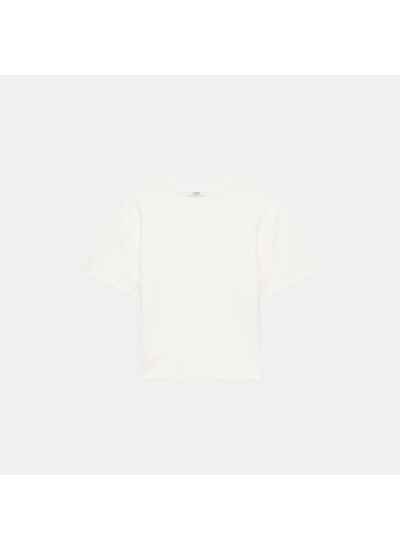 Top Treasure-T-shirt ample en coton blanc
