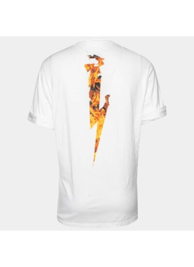 T-Shirt - Thunderbolt Printed - White