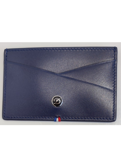 Porte-cartes 2CC croisé Bleu