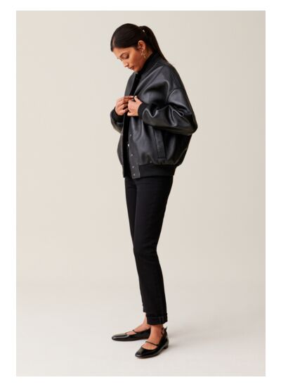 Bomber Claudie Pierlot Veste En Cuir Veste Bomber Cuir Jean Toto