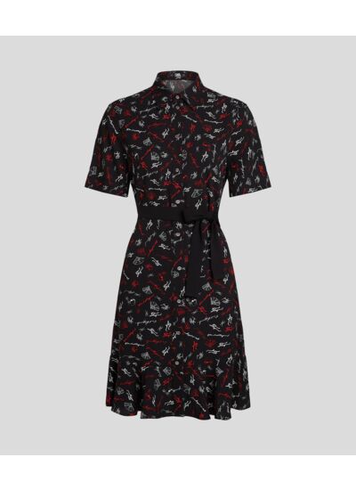 K-SKETCH AOP SHIRT DRESS