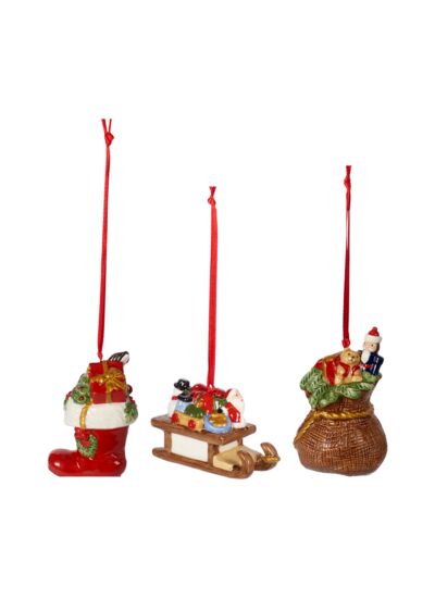 Nostalgic Ornaments Ornements cadeaux, ensemble 3 pièces 6,3cm