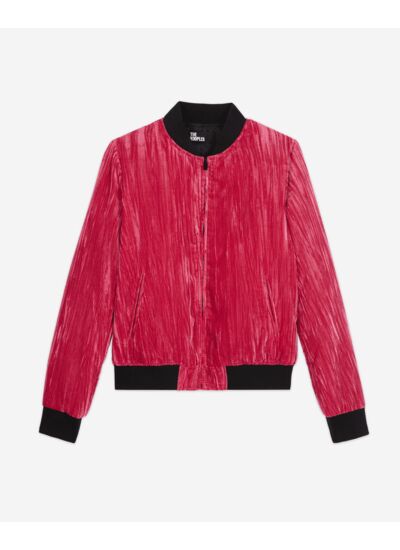 Blouson En Velour Crinkle