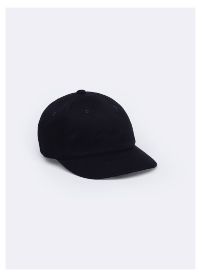 Casquette en twill de coton bleu marine