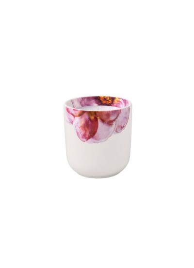 Rose Garden Home bougie parfumée, 8,5 x 8,5 x 9 cm, blanc/rose