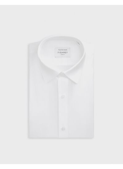 Chemise col Figaret en façonné uni