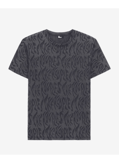 T-Shirt Manches Courtes Allover Flamme