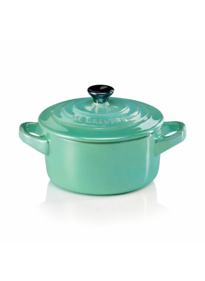 Mini cocotte 10cm en céramique Collection Métallics cool mint