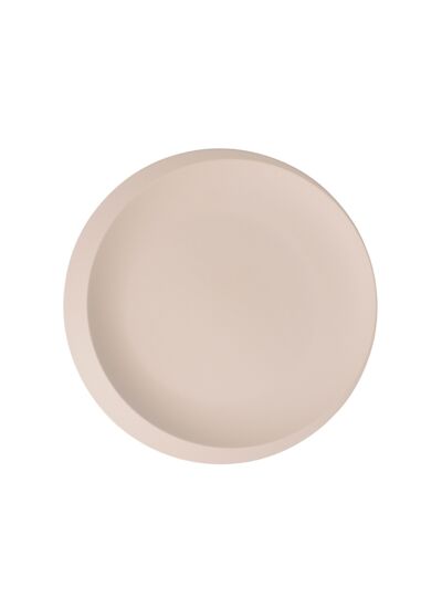 NewMoon Beige - Plat de présentation, beige, en porcelaine haut de gamme