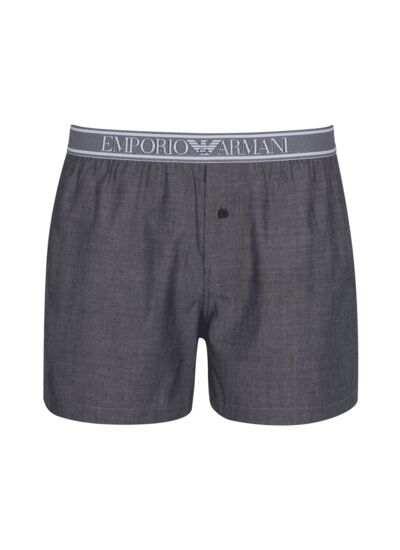 Boxer Tissé Homme - Chambray Néro