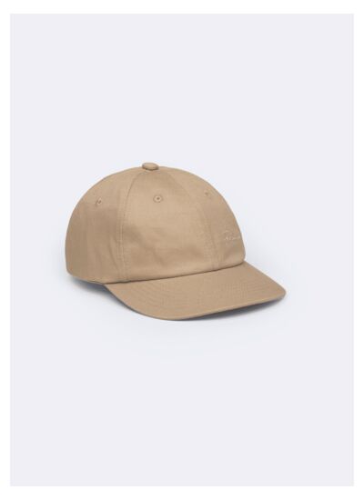 Casquette en twill de coton beige