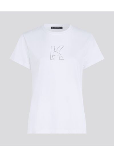 K/LOGO RHNSTN T-SHIRT FEMME