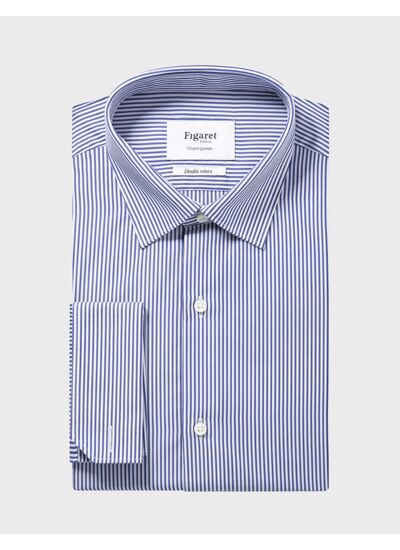 Chemise Ajustée rayée marine